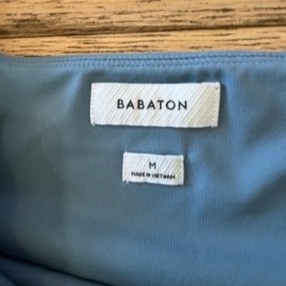 Babaton Bodycon Midi Dress Medium Blue Square Neck Tank 83054 (1760) - Picture 2 of 9